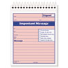 Telephone Message Book with Fax/Mobile Section, 4-1/4 x 5 1/2, Two-Part, 50/Book