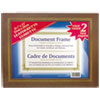 Leatherette Document Frame, 8-1/2 x 11, Espresso Brown, Pack of Two