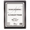 EZ Mount Document Frame, Plastic, 8 1/2 x 11, Black