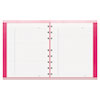 NotePro Notebook, 7 1/4 x 9 1/4, White Paper, Bright Pink Cover, 75 Ruled Sheets