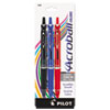 Acroball Colors Ball Point Pen, 1mm, Black/Blue//Red, 3/Pack