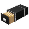 STAXONSTEEL Storage Box Drawer, Letter, Steel Frame, Black, 6/Carton