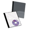 Oxford(TM) Clear Front Report Cover with Pocket and CD Slot