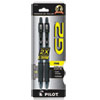 G2 Premium Retractable Gel Ink Pen, Refillable, Black Ink, .7mm, 2/Pack