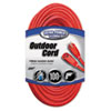 Vinyl Outdoor Extension Cord, 100ft, 13 Amp, Red