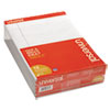 Colored Perforated Ruled Writing Pads, Wide/Legal Rule, 50 Gray 8.5 x 11 Sheets, Dozen