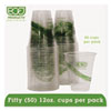 GreenStripe Renewable & Compostable Cold Cups Convenience Pack- 12oz., 50/PK