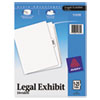 Premium Collated Legal Dividers Style, Letter Size, Avery-Style, Side Tab Dividers, 1-25 & Table of Contents Tab Set