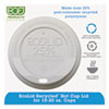 EcoLid 25% Recy Content Hot Cup Lid, White, F/10-20oz, 100/PK, 10 PK/CT