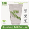 GreenStripe Renewable & Compostable Cold Cups - 16oz., 50/PK, 20 PK/CT