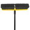 Tampico-Bristle Medium Floor Sweep, 18"Brush,3"Bristles, Black