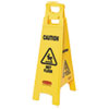 Rubbermaid(R) Commercial "Caution Wet Floor" 4-Sided Floor Sign