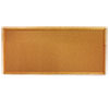 Classic Slim Line Cork Bulletin Board, 12 x 36, Oak Finish Frame