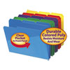 Smead(R) Poly Colored File Folders With Slash Pocket