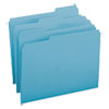 File Folders, 1/3 Cut Top Tab, Letter, Teal, 100/Box