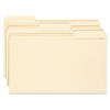 Antimicrobial File Folders, 1/3 Cut Top Tab, Legal, Manila, 100/Box