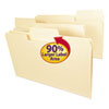 SuperTab File Folders, 1/3 Cut Top Tab, Legal, Manila, 100/Box