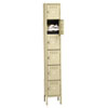 Box Compartments with Legs, Single Stack, 12w x 18d x 78h, Sand