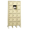 Box Compartments with Legs, Triple Stack, 36w x 18d x 78h, Sand