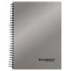Side-Bound Guided Business Notebook, 7 1/4 x 9 1/2, Silver, 80 Sheets