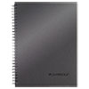 Side-Bound Guided Business Notebook, 7 1/4 x 9 1/2, Platinum, 80 Sheets