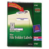 Avery(R) Permanent File Folder Labels with TrueBlock(R) Technology