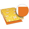 Exact Brights Colored Paper, 8.5" x 11", 50 lb, Bright Tangerine, 500 Sheets/RM
