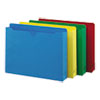 Colored File Jackets w/Reinforced 2-Ply Tab, Letter, Assorted Colors, 50/Box