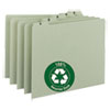 Smead(R) 100% Recycled Daily Top Tab File Guide Set