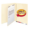 Manila Self-Adhesive End/Top Tab Folder Dividers, 2-Sections, Letter, 100/Box