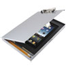 Storage Clipboard with iPad Air Compartment, 1/2" Capacity, 8 1/2 x 12, Silver