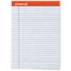 Fashion Colored Perforated Note Pads, 8 1/2 x 11 3/4, Legal, Gray, 50 Sht, 6/PK