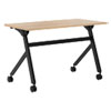 Multipurpose Table Flip Base Table, 48w x 24d x 29 3/8h, Wheat