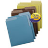 Organized Up Heavyweight Vertical Folders, Assorted Earth Tones, 6/Pack