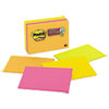 Notes Super Sticky, Meeting Notes in Rio de Janeiro Colors, 6 x 4, 45-Sheet, 8/Pack