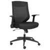 Alera EB-K Series Synchro Mid-Back Flip-Arm Mesh Chair, Supports Up to 275 lb, 18.5“ to 22.04" Seat Height, Black