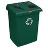 Rubbermaid(R) Commercial Glutton(R) Recycling Station