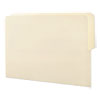 Folders, 1/2 Cut Top, Reinforced End Tab, Letter, Manila, 100/Box
