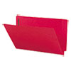 Two-Inch Capacity Fastener Folders, Straight Tab, Legal, Red, 50/Box