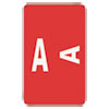 Alpha-Z Color-Coded Second Letter Labels, Letter A, Red, 100/Pack