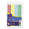 Avery(R) Handwrite-Only Self-Adhesive "See Through" Removable Round Color Dots