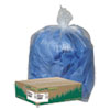 Clear Recycled Can Liners, 40-45gal, 1.5mil, Clear, 100/Carton