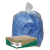 Clear Recycled Can Liners, 31-33gal, 1.25mil, Clear, 100/Carton