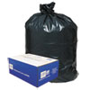 2-Ply Low-Density Can Liners, 55-60gal, .9mil, 38 x 58, Black, 100/Carton