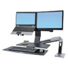 Ergotron(R) WorkFit-A Sit-Stand Workstation with Worksurface+
