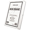 Un-Frame Box Photo Frame, Plastic, 8-1/2 x 11, Clear