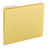 Color Hanging Folders with 1/3-Cut Tabs, 11 Pt. Stock, Yellow, 25/BX