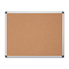 Value Cork Bulletin Board with Aluminum Frame, 48 x 72, Natural