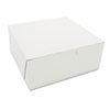 Bakery Boxes, White, Paperboard, 7 x 7 x 3, 250/Carton
