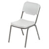 Rough N Ready Series Original Stackable Chair, Platinum/Silver, 4/Carton